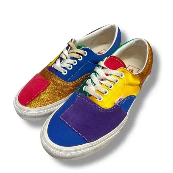 Vans Multicolor Patchwork Sneakers UA Era Pride‎ Men’s 8.5 Women’s 10 - Picture 2 of 7